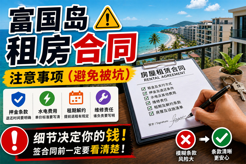 富国岛租房合同注意事项